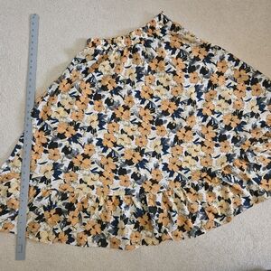 Hawaiian print maxi skirt